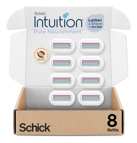 Schick Intuition Pure Nourishment Razor Blade Refills For