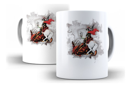 Caneca São Jorge Religiosa Igreja Cristã Fé Santo Católica