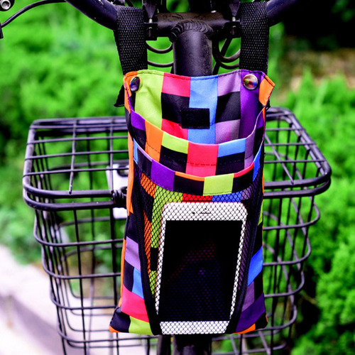 3 Bolsa De Manillar Para Scooter De Bicicleta Soporte Raya
