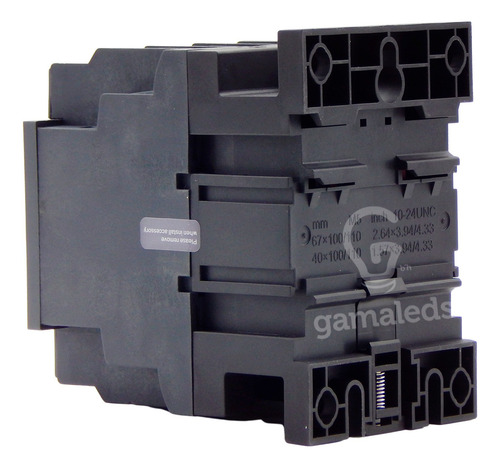 Imagen 2 de 7 de Contactor Tripolar Baw 45kw Ac3 95a 1na+1nc 220 Vca