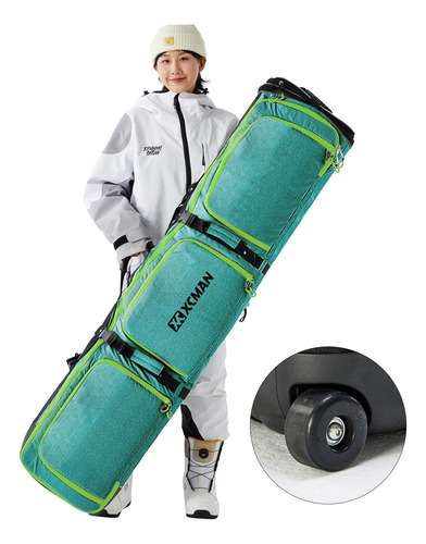 Bolso Para Tablas De Snowboard Ajustable 160-190cm Verde 