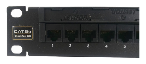 Patch Panel Mca Leviton Mod 5g596-u24 Cat 5e 24 Puertos 1u