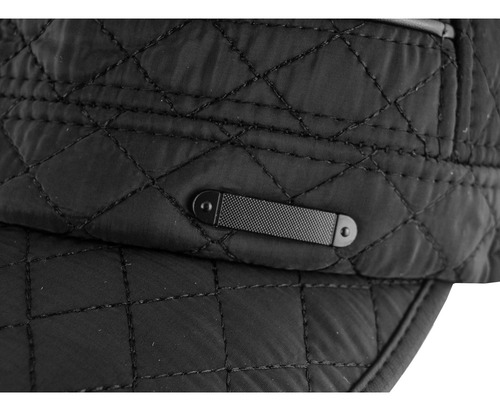 Boina Gorro Mujer Visera Sombrero Estilo Gatsby Capitán Negro Matelasse 20 Cm