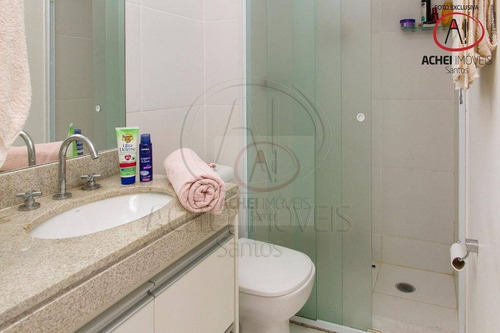 Apartamento Com 2 Dormitórios, 1 Suite E 1 Vaga Coletiva Suficiente À Venda, 68 M² Por R$ 535.000 - José Menino - Santos/sp - Ap10116
