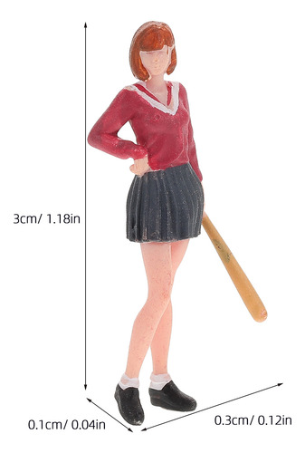 Boneco De Brinquedo De Menina De Beisebol Em Miniatura: Mode