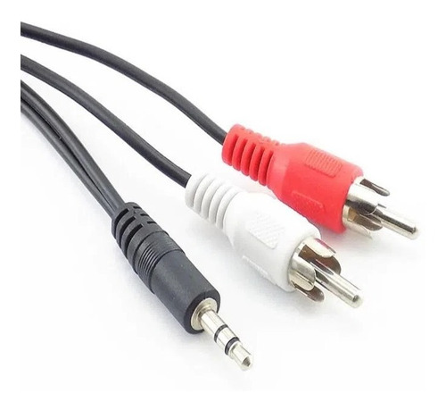 Cable De Audio 2 Rca Machos A Plug 3.5mm, Cable 2x1, 2 M