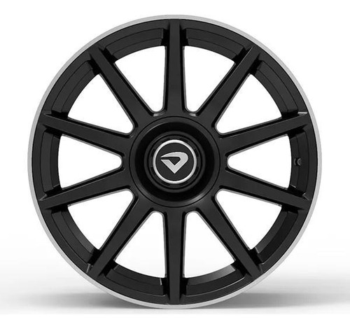 Roda Daimler 17x7 4x100/4x108mm Et42 Preto Brilhante Borda D