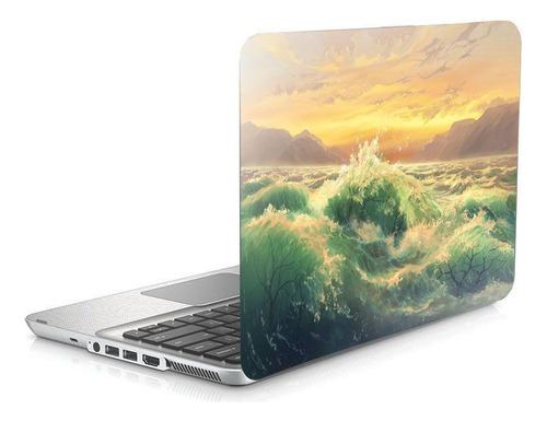 Skin Adesivo Protetor Para Notebook 17,3 Mar Nuvens D25