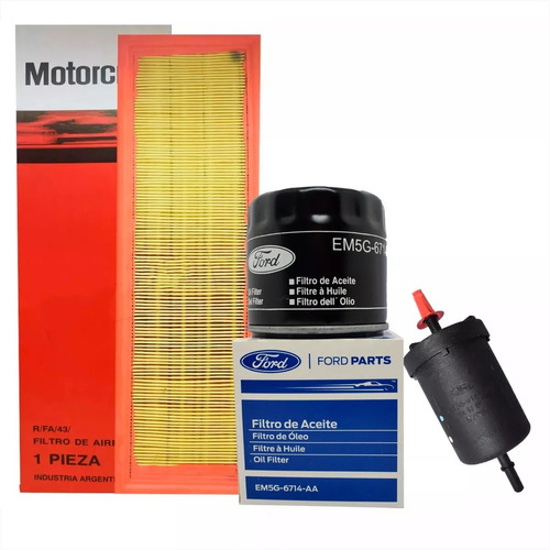 Kit Filtros Aceite Aire Combu Ford Fiesta 1 Rocam 1.6 02/14 