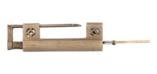 Candado De Cobre Con Llave Antigua De Estilo Chino Para Cerr