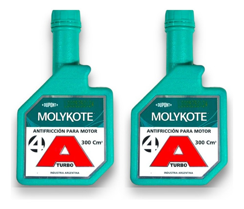 Pack X2 Aditivo Molykote A4 Antifriccion Nafta Diesel 300ml