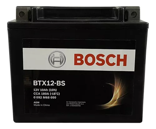 Batería YUASA YTX12-BS 12V 10Ah 180A, Batería para moto