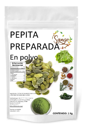 10 Kg De Pepita Preparada Para Mole Verde Y Otros En Polvo 