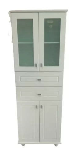 Mueble De Baño Tolva Colgante Organizador Blanco Laqueado Cu