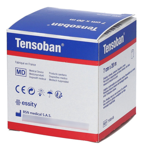 Tensoban Pre Tape Venda Espuma De Poliuretano 7cm X 20m Blanco