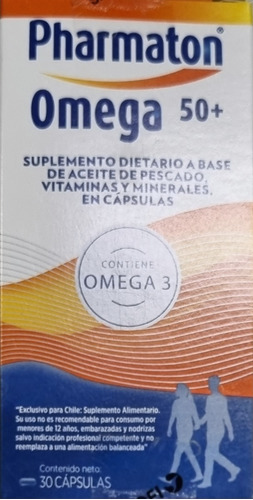 Pharmaton Omega3 50+ Vitaminas Y Minerales Pack X90 Capsulas