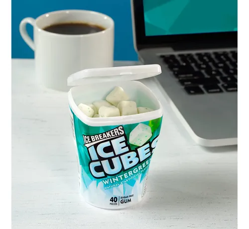 Ice Breakers Ice Cubes Goma Sin Azcar Con Xilitol, Wintergre