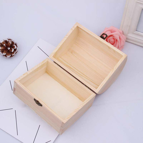 Caja De Madera Sin Terminar, Caja De 16cmx12cmx11,5cm