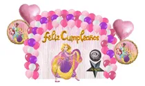 Comprar Kit Decoracion Fiesta Globos Princesa Rapunzel Enredados 79p