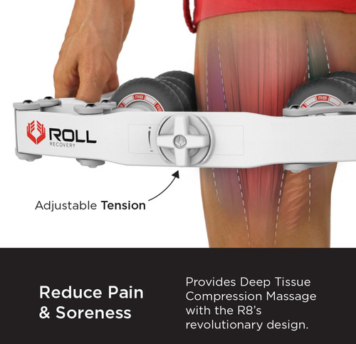 Rodillo De Masaje Roll Recovery R8 Plus Alpine White
