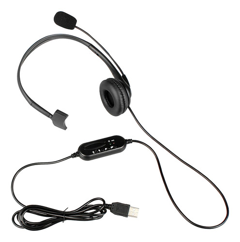 Auricular De Computadora Usb Cancelación De Ruido Control