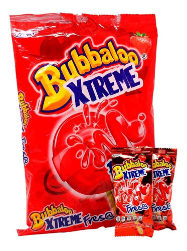 Paleta Bubbaloo Xtreme Fresa 20pz.