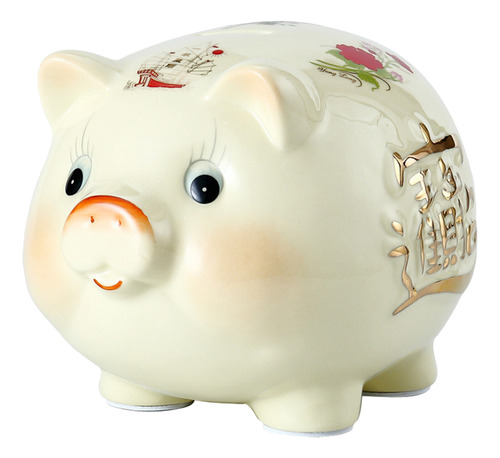 Contenedor Cerámico Pig Money Bank Para Alcancías