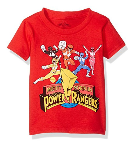 Camiseta De Manga Corta Power Rangers Dinos.