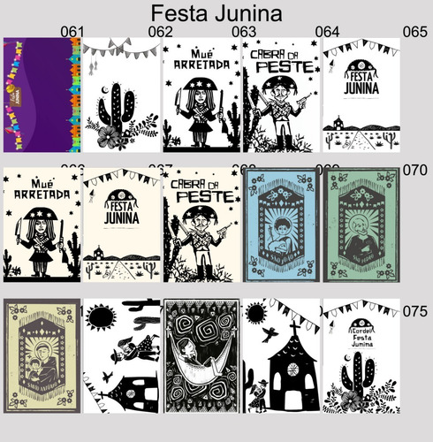 Imagem 6 de 6 de Placas Decorativas Festa Junina Cordel