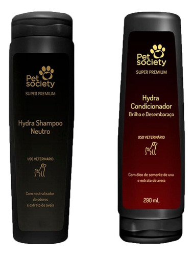 Shampoo + Condicionador Para Cães Hydra Pet Society - Full