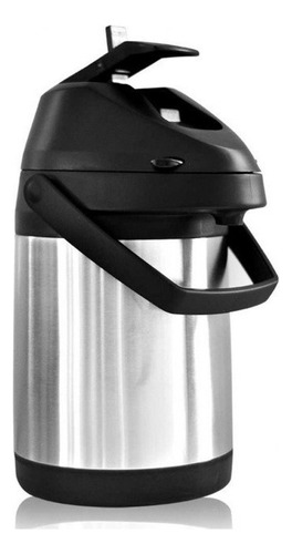 Garrafa Térmica Grande 4,0l Inox Com Alça E Base Giratória Cor PRATA/INOX