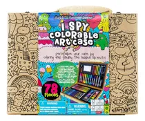 Comprar Maleta De Arte Creativo De Madera Coloreable 78 Pzas P\u002Fniños