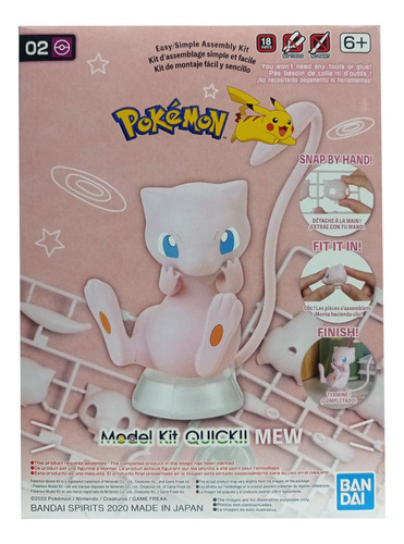 Pokémon Mew Figura Maqueta Bandai Para Armar