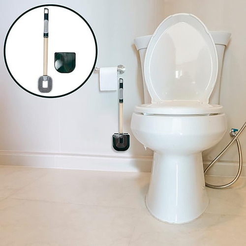 Cepillos De Baño Con Dispensador De Limpiador Y Soporte