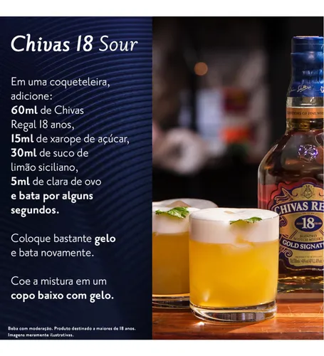 Whisky 18 anos gold sgnature 750ml Chivas Regal Whisky 18 anos gold sgnature 750ml Chivas Regal