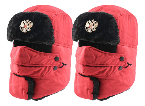 2 Pcs Gorra Rusa Shapka Ushanka (mantener Caliente, Máscara)