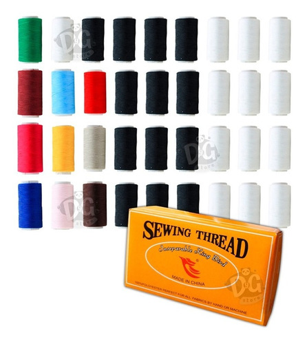 Hilos Para Coser Sewing Thread  Caja X 36 Un. 100% Poliéster