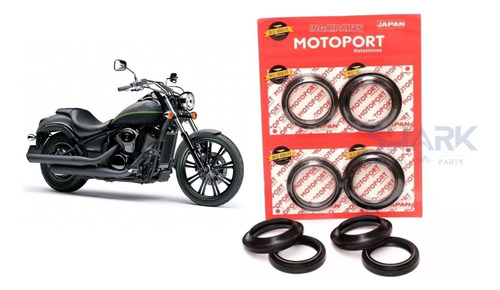 Kit Retentor E Guarda Pó Kawasaki Vulcan 900 (4 Pçs)