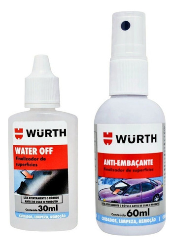 Kit De Visibilidad Wurth Watter Off + Anti-empañante