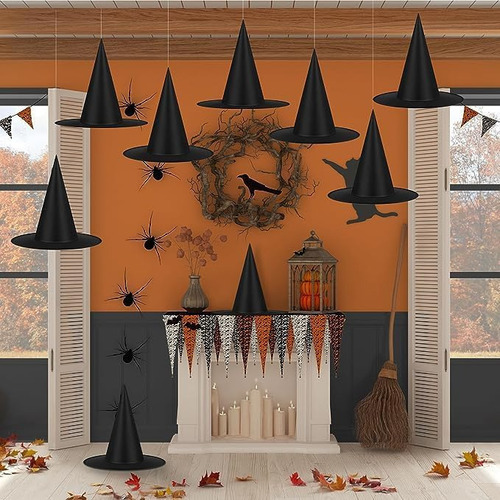G Disfraz De Halloween Bruja Sombrero Set - 10 Piezas...