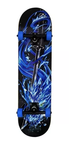 Skate Montado Ahead Anime Fanart Demon Slayer Power Black - Preto