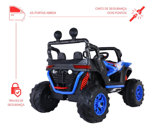 Quadriciclo Jipe Mini Carrinho P/ Criança 12v Tração 4 Rodas