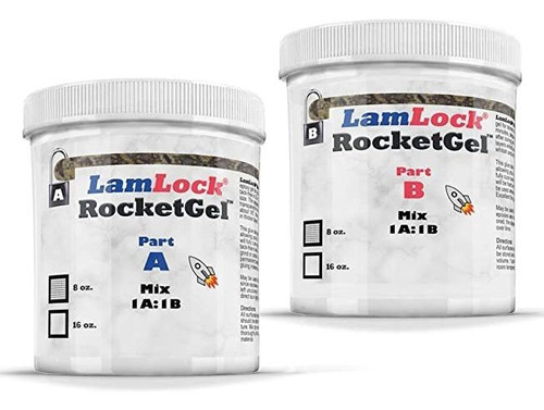 Lamlock Rocketgel 25 Minutos Epoxi - Kit De 16 Oz