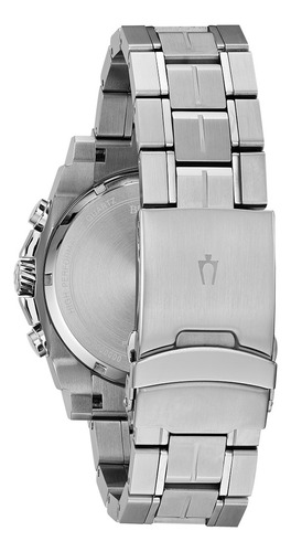 Relógio Bulova Precisionist 98b316 Cronógrafo Prateado Prateado Azul