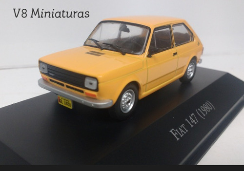 Miniatura Fiat 147 1980 Carros Inesquecíveis Do Brasil