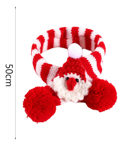 Bufanda De Navidad For Mascotas, Traje De Papá Noel Rojo