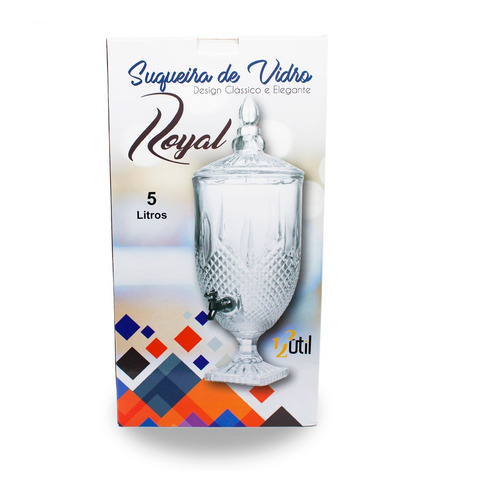 Suqueira De Vidro Royal 5 Litros