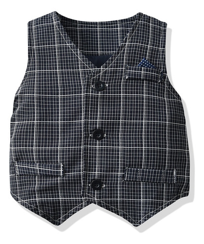 Conjunto Elegante Para Niño Bebé Traje De Fiesta Formal Negro 6-12 Meses