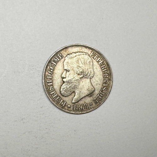 Moeda De Prata 500 Réis - 1868