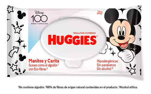 Toallita Húmeda Huggies - Manitos Y Caritas - 80 Uds.